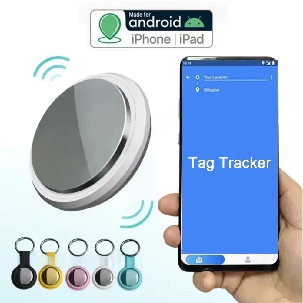 Global Positioning Smart Tag Tracker Ultra-long battery life Portable Mini Locator Key Finder Compatible with Android iOS