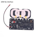 20W High-Capacity Wireless Charger for Car/Home Use; Includes Type-C Interface and 3-Coil DC9-32V Module