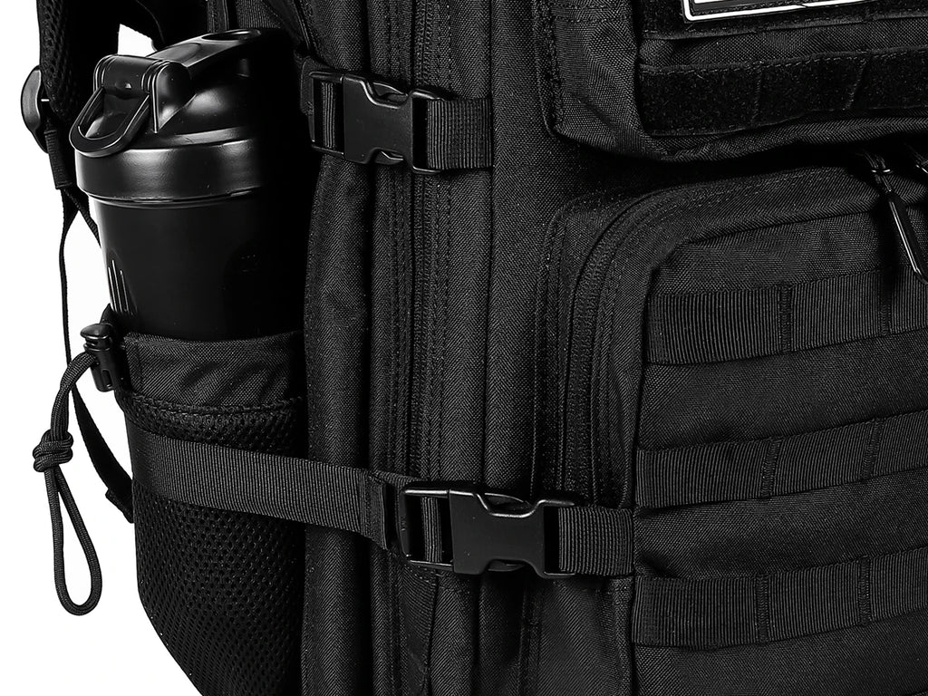 LHI 45L/35L/25L Tactical Backpack for Men and Women Waterproof Athlete Gym Outdoor Bag Travel Hiking Rucksack with Bottle Holder