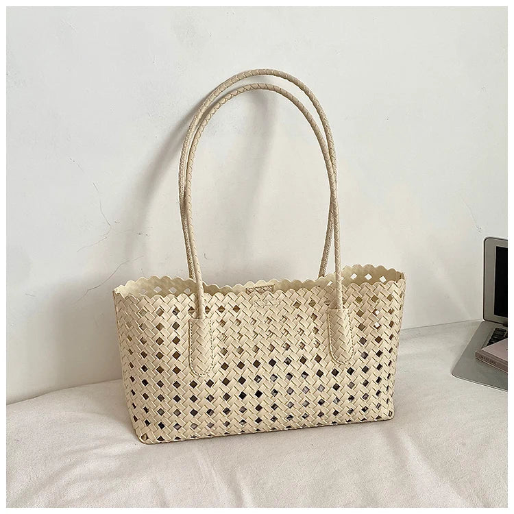 Fashion Woman Shoulder Bags for Women 2026 Brand Luxury Designer Bag Female Totes Purses Ladies Woven Shoulder Handbag Summer