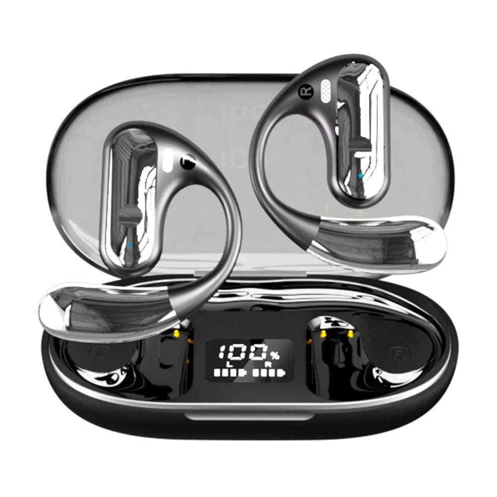 144 Languages AI Translator Earbuds Noise Cancelling Stereo Earhook Sports Headphone Translation Device for Travel and Business
