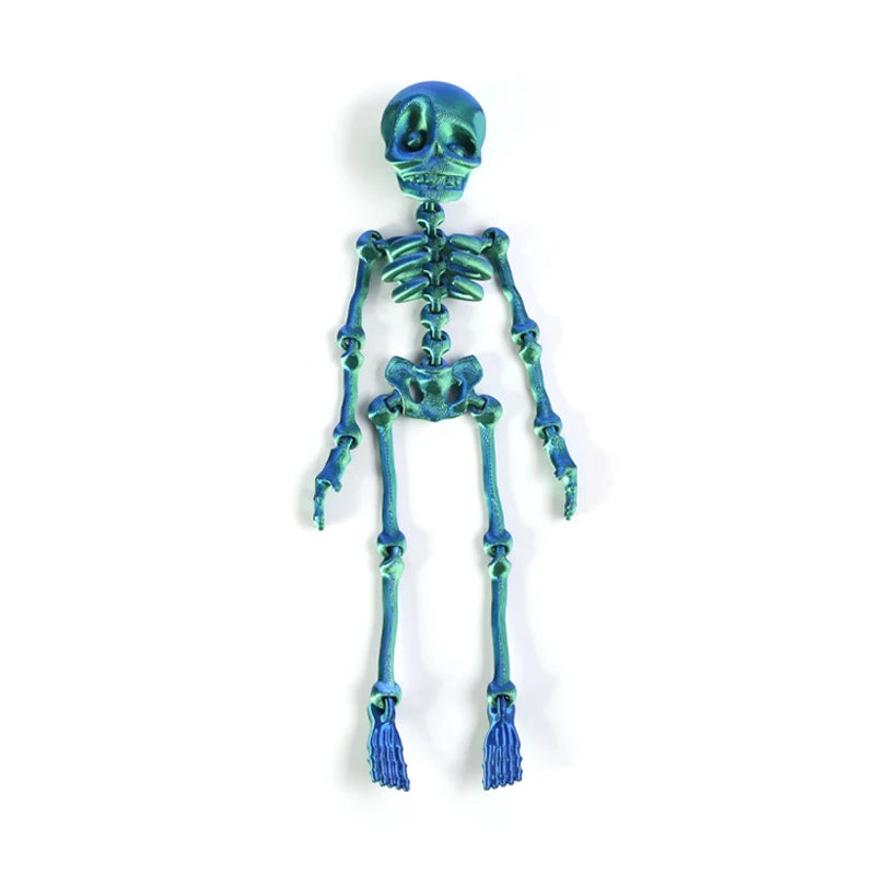 1Pc Magnetic Poseable Skull Creative Fridge Magnet Funny Halloween Easter Gift for Refrigerator Whiteboard Kitchen Quirky Decor
