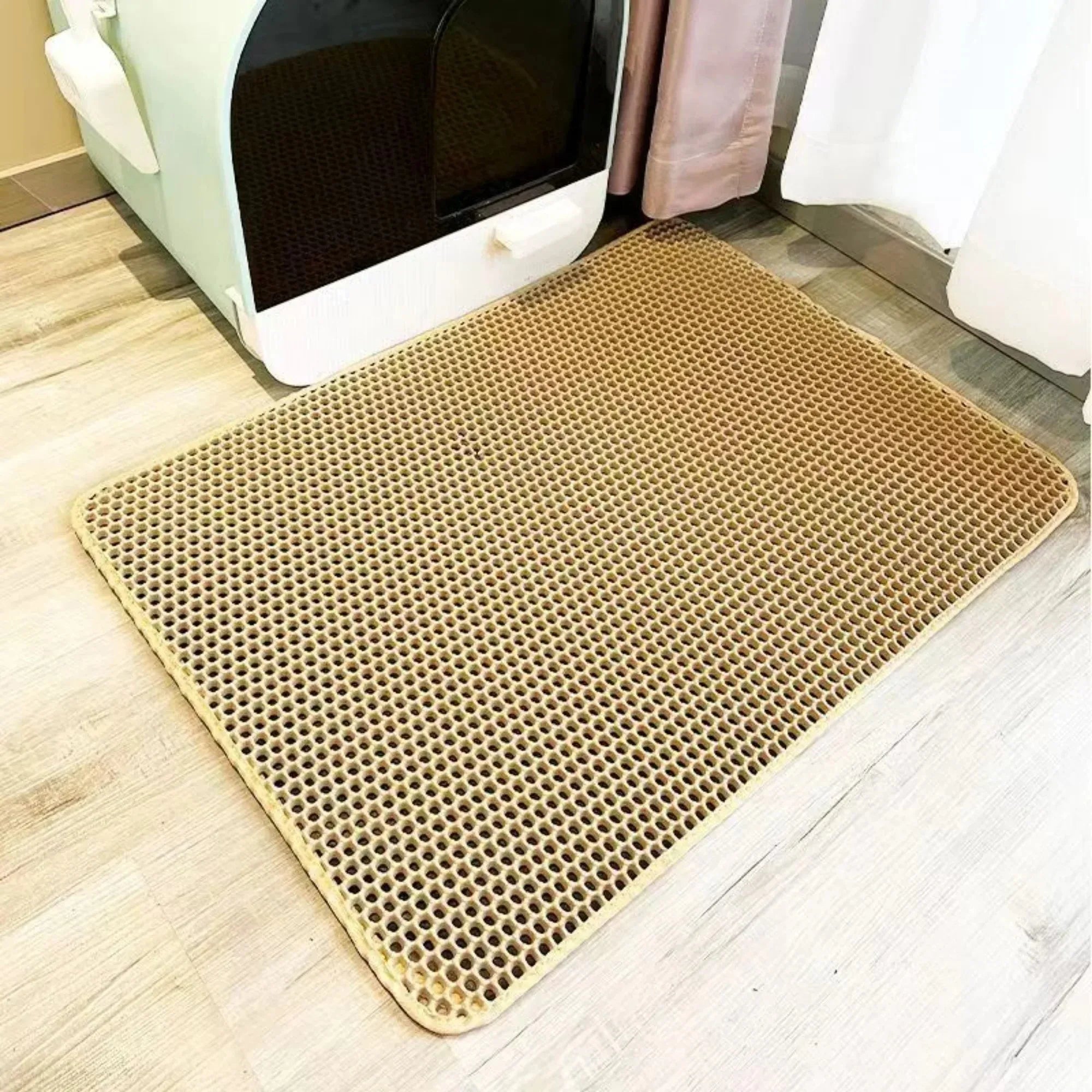 Cat Litter Mat Heavy Duty Waterproof 2 Layer Non Slip Washable Pet Floor Protector Litter Box Sand Stopper Pet Product