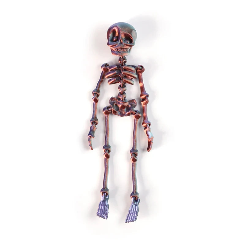 1Pc Magnetic Poseable Skull Creative Fridge Magnet Funny Halloween Easter Gift for Refrigerator Whiteboard Kitchen Quirky Decor