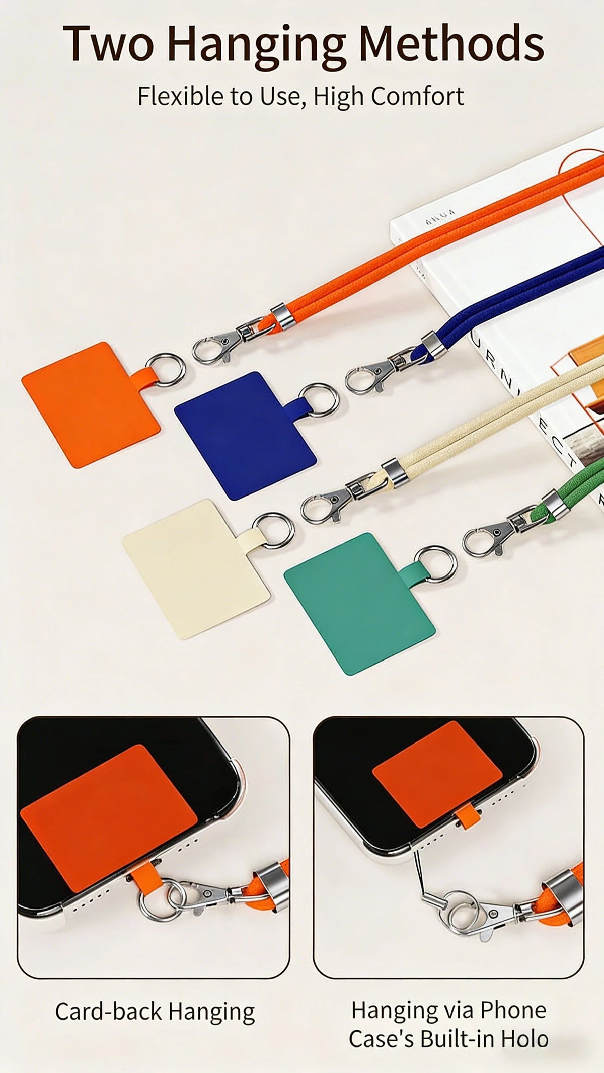 Hands-Free Phone Lanyard: Adjustable Longer & Thicker Crossbody/Neck Strap - Universal Mobile Accessory