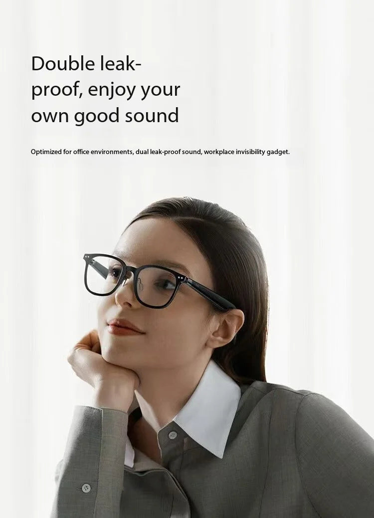 Original Xiaomi Mijia Smart Audio Glasses Open Ear Bluetooth Headphones Wireless Stereo Music & Hands-Free Calling Smart Glasses
