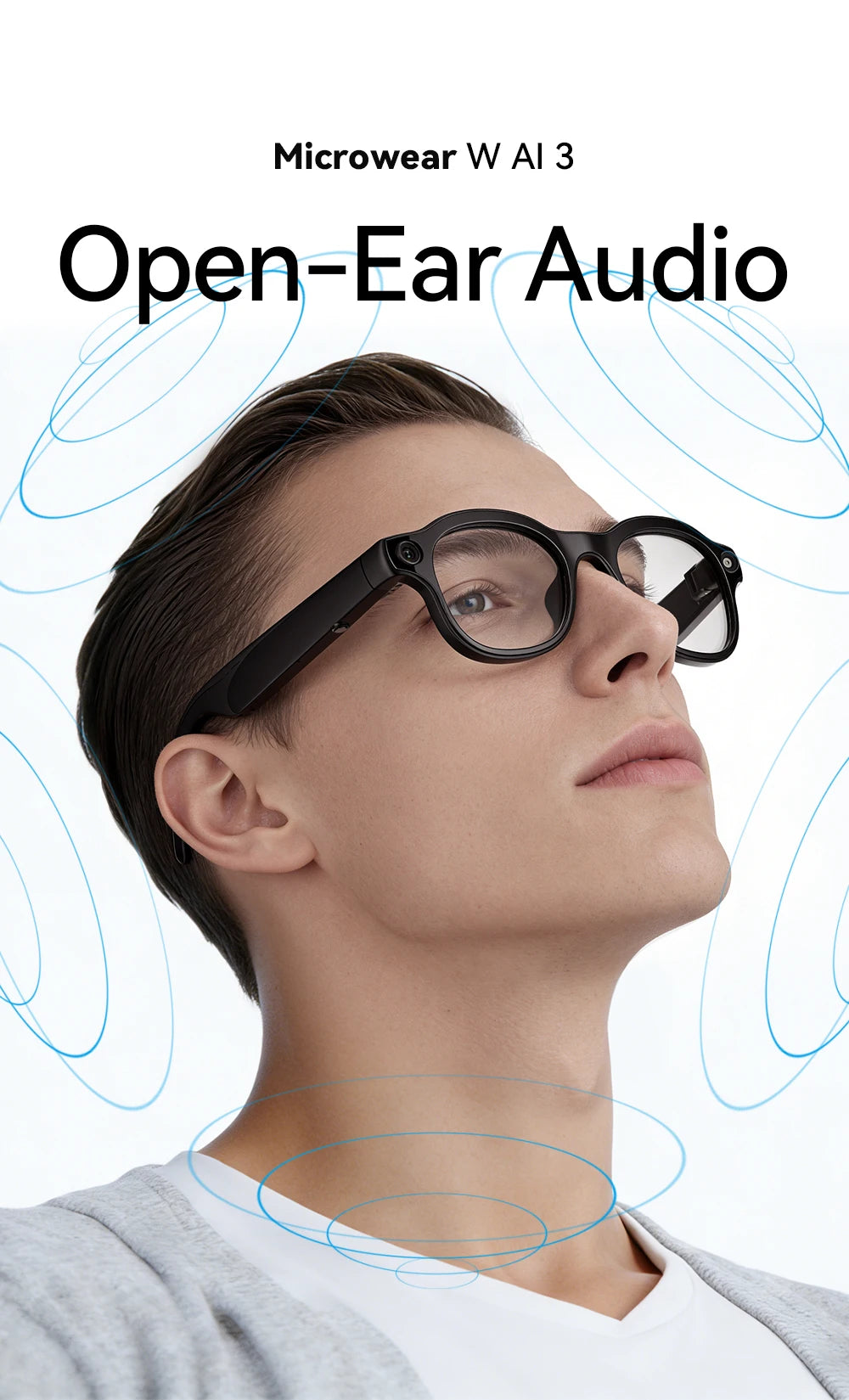 2026New AI Smart Glasses 3Lens 13MP Camera 4K Video Recording 100+ AI Languages Translation Sunglasses Bluetooth Call Music Play
