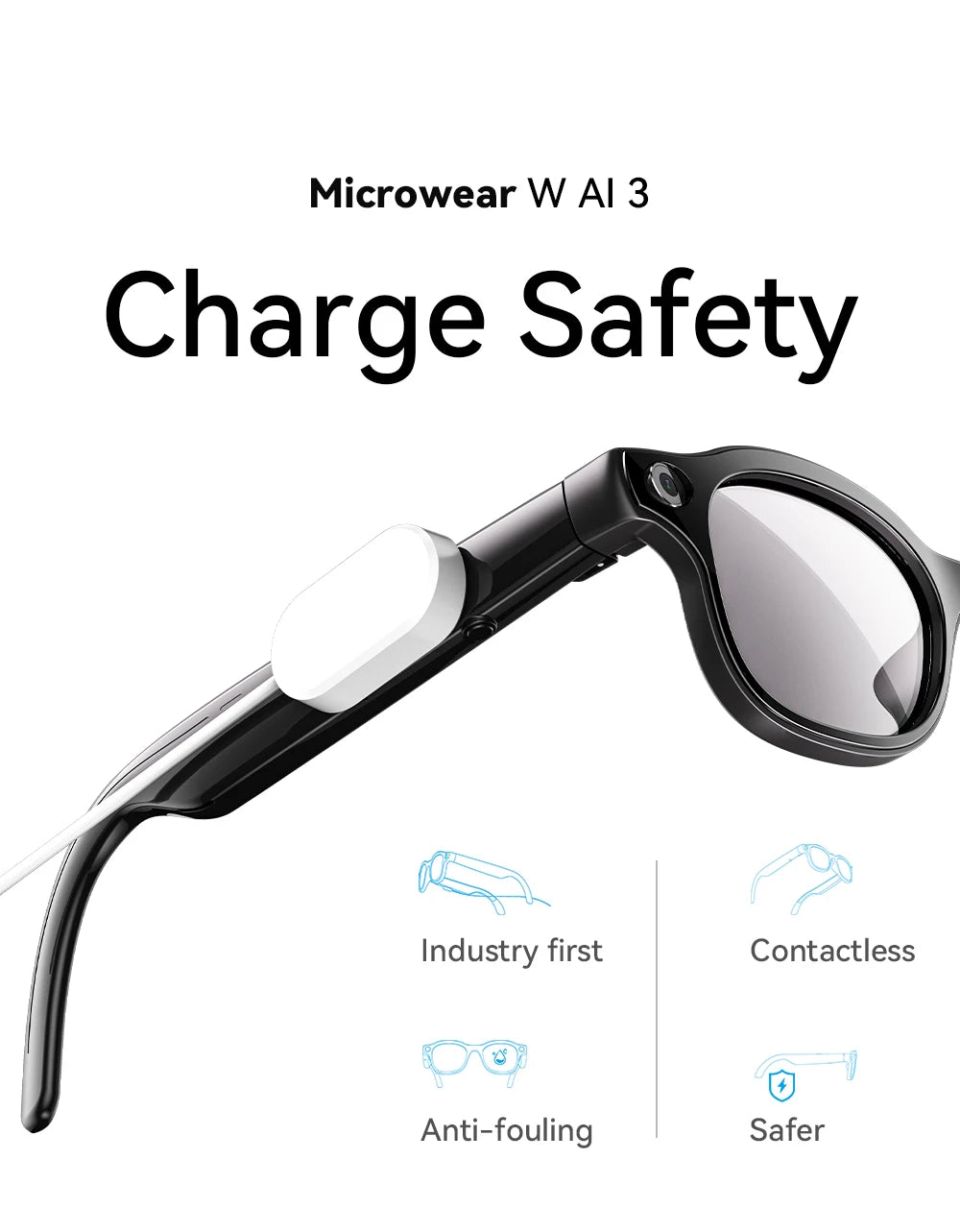 2026New AI Smart Glasses 3Lens 13MP Camera 4K Video Recording 100+ AI Languages Translation Sunglasses Bluetooth Call Music Play