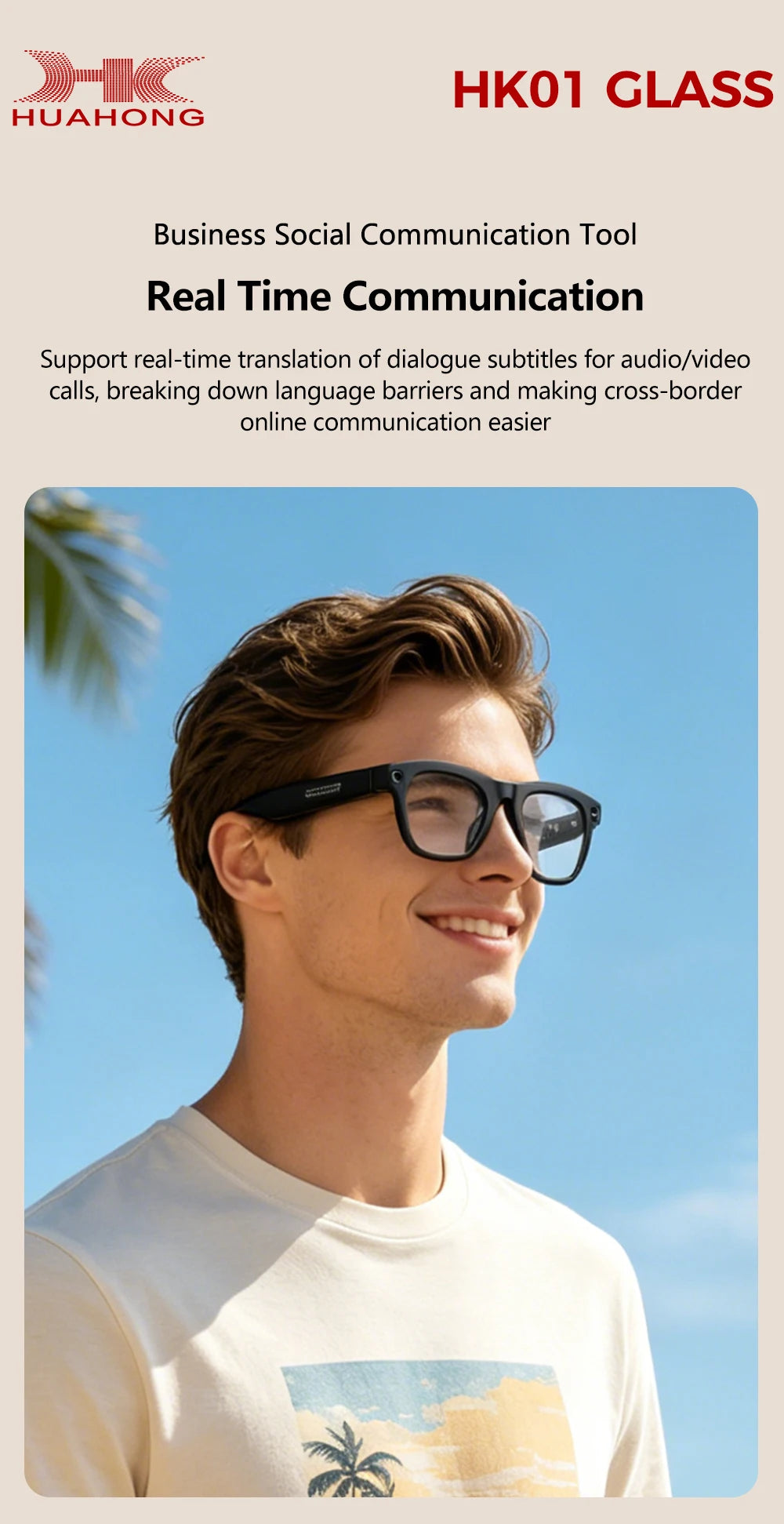 GML5.2 AI New Smart Glasses 1300W Camera Live Streaming Real-Time Translation Meeting Assistant Audio And Video Calls AI Glasses