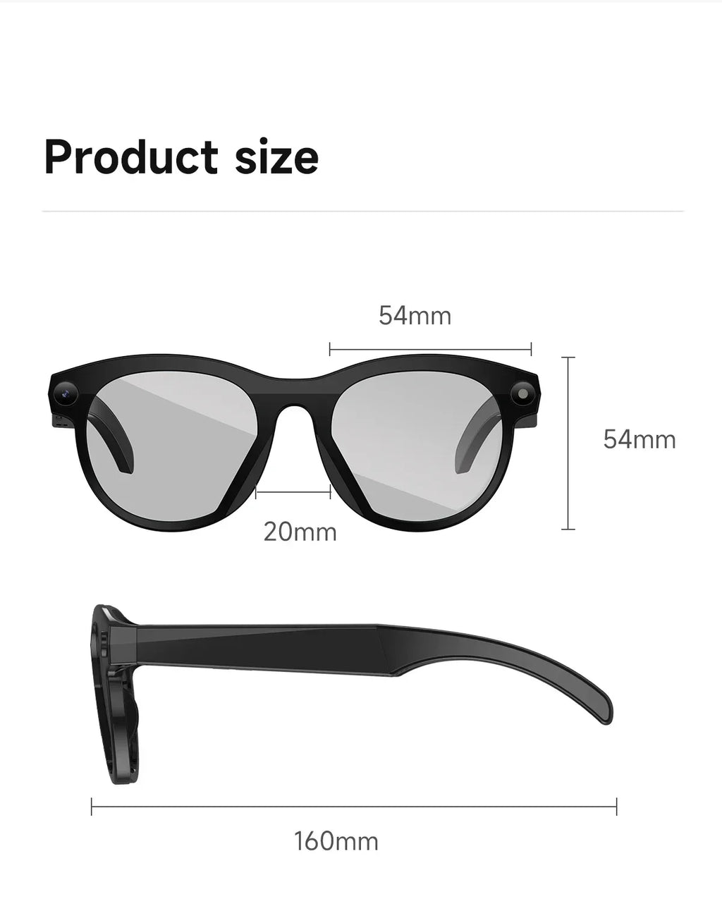 2026 New Smart Glasses  8MP Camera WiFi Bluetooth Touch Control IP65 Waterproof AI Translation Noise Cancelling AI Glasses Women