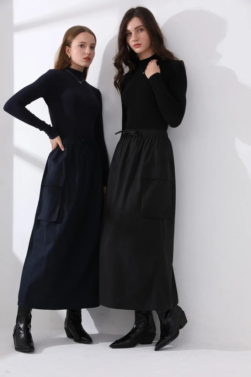 AS  AW fashion woman skirt with pocket style lady wear clothes