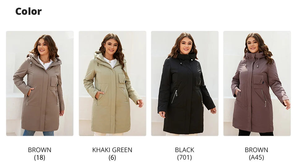 GASMAN women's jacket spring 2022 long Fashion Woman coat hooded waistline casual Outwear Brand High-Quality lady parkas 8293