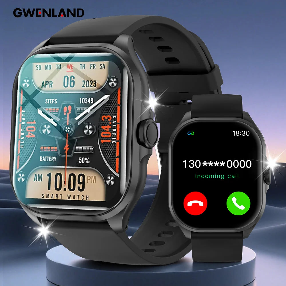 Smart Watch with Exercise Recording/Voice Assistant/Timer/ Stopwatch for Men/Women, 1.88-Inch Smartwatch with Wireless Call(Answ