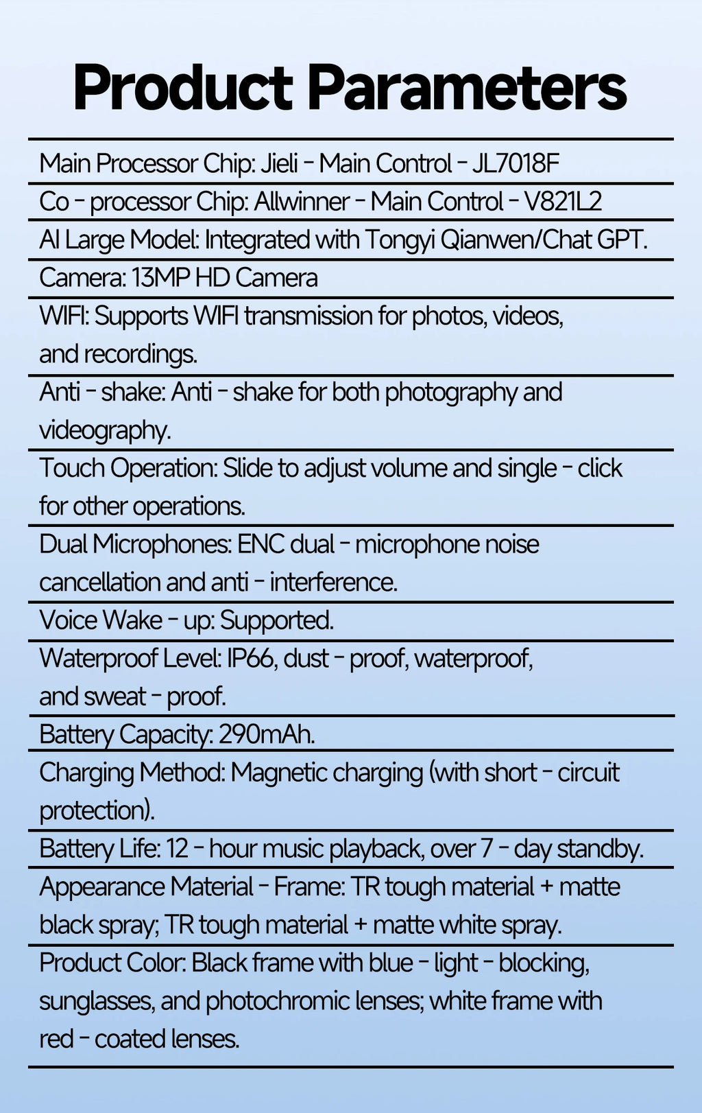 LIGE New AI Smart Glasses 1300W Pixel Camera 4K Video AI Translation Music Player BT Call Waterproof Color Change Sunglasses Men