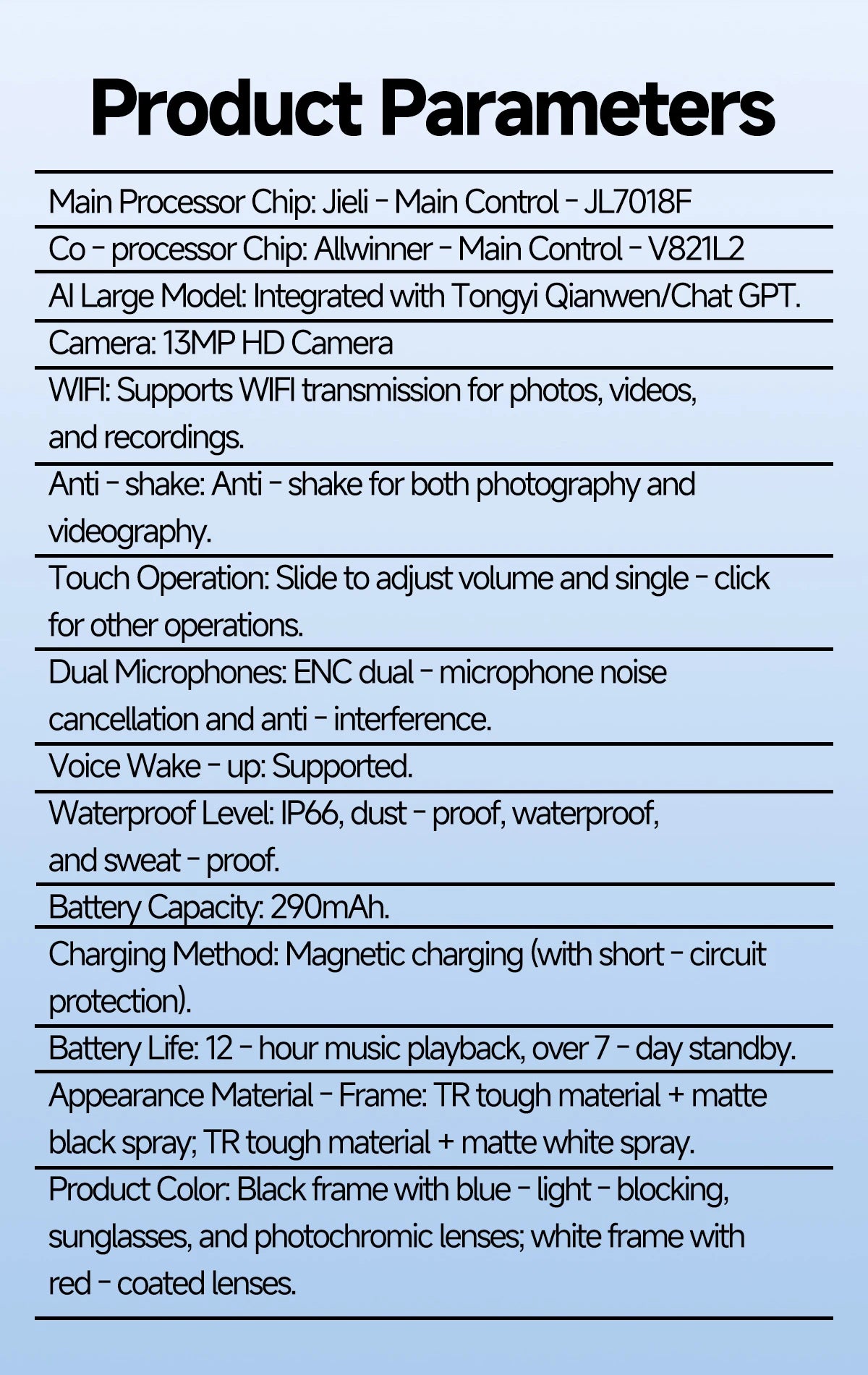 LIGE New AI Smart Glasses 1300W Pixel Camera 4K Video AI Translation Music Player BT Call Waterproof Color Change Sunglasses Men