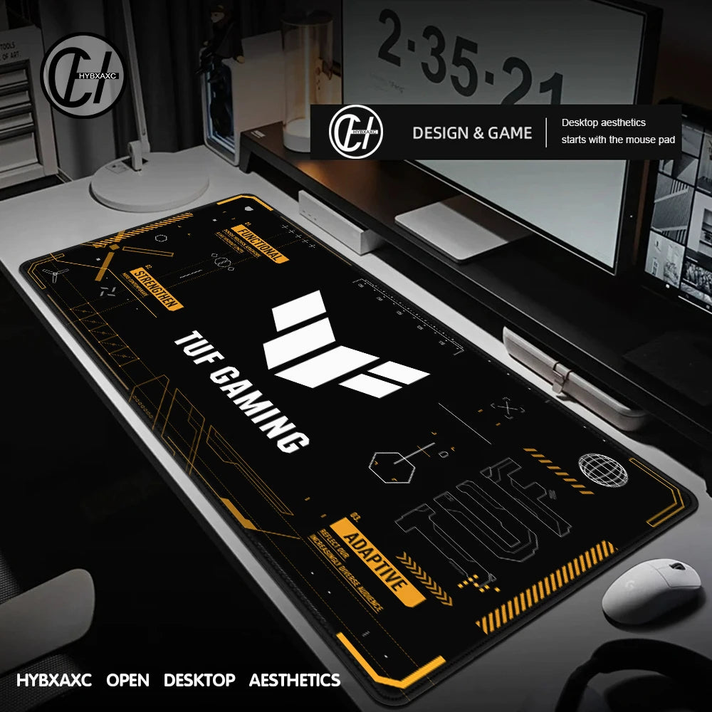 Desk Mat TUF Gaming Mouse Pad Large Deskmat Gamer Cabinet Deskpad Xxl Mousepad Speed Computer and Office Playmat Kawaii Mats Xl