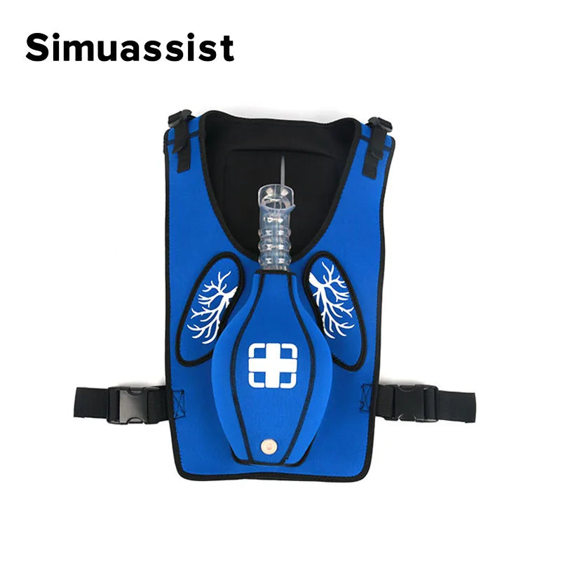 First Aid Training Heimlich Training Vest Choking Trainer with Tracheal Blockage Vest Wearable Adult Infarction Teaching Model