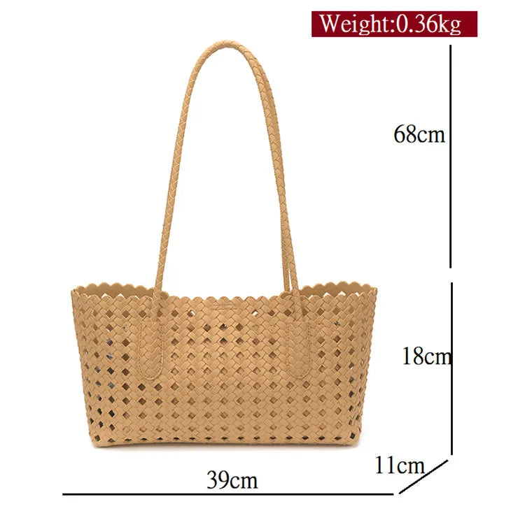 Fashion Woman Shoulder Bags for Women 2026 Brand Luxury Designer Bag Female Totes Purses Ladies Woven Shoulder Handbag Summer