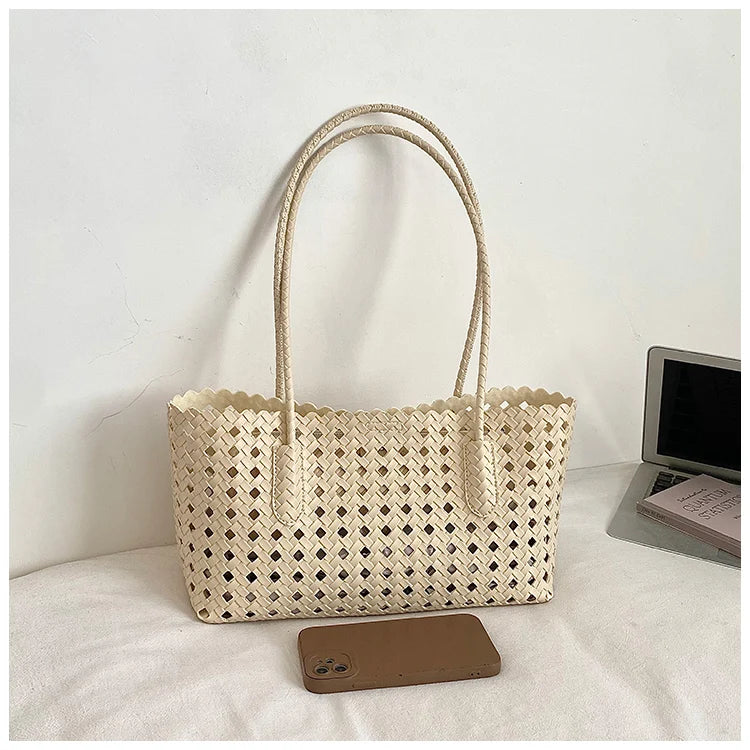 Fashion Woman Shoulder Bags for Women 2026 Brand Luxury Designer Bag Female Totes Purses Ladies Woven Shoulder Handbag Summer