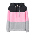 Fashion Trends Pop Style Top, Sexy Color Combination Cap Features Loose Long-sleeved Shirt