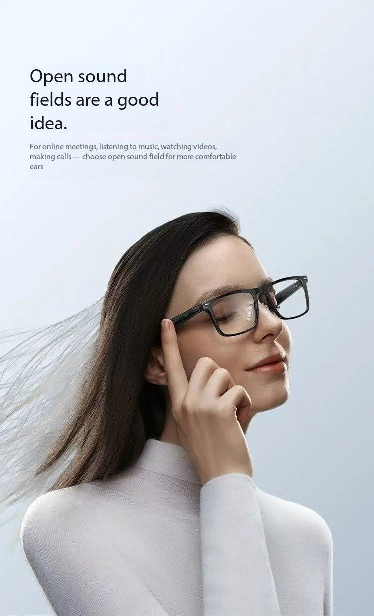 Original Xiaomi Mijia Smart Audio Glasses Open Ear Bluetooth Headphones Wireless Stereo Music & Hands-Free Calling Smart Glasses