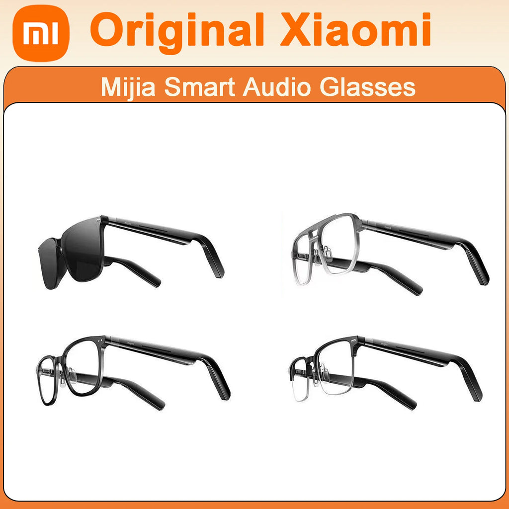 Original Xiaomi Mijia Smart Audio Glasses Open Ear Bluetooth Headphones Wireless Stereo Music & Hands-Free Calling Smart Glasses
