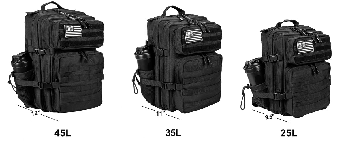 45L Meal Management Backpack for Men Women Tactical Adults Insulated Lunch Athletes Gym Bag Sports Daypacks With Bottle Holder