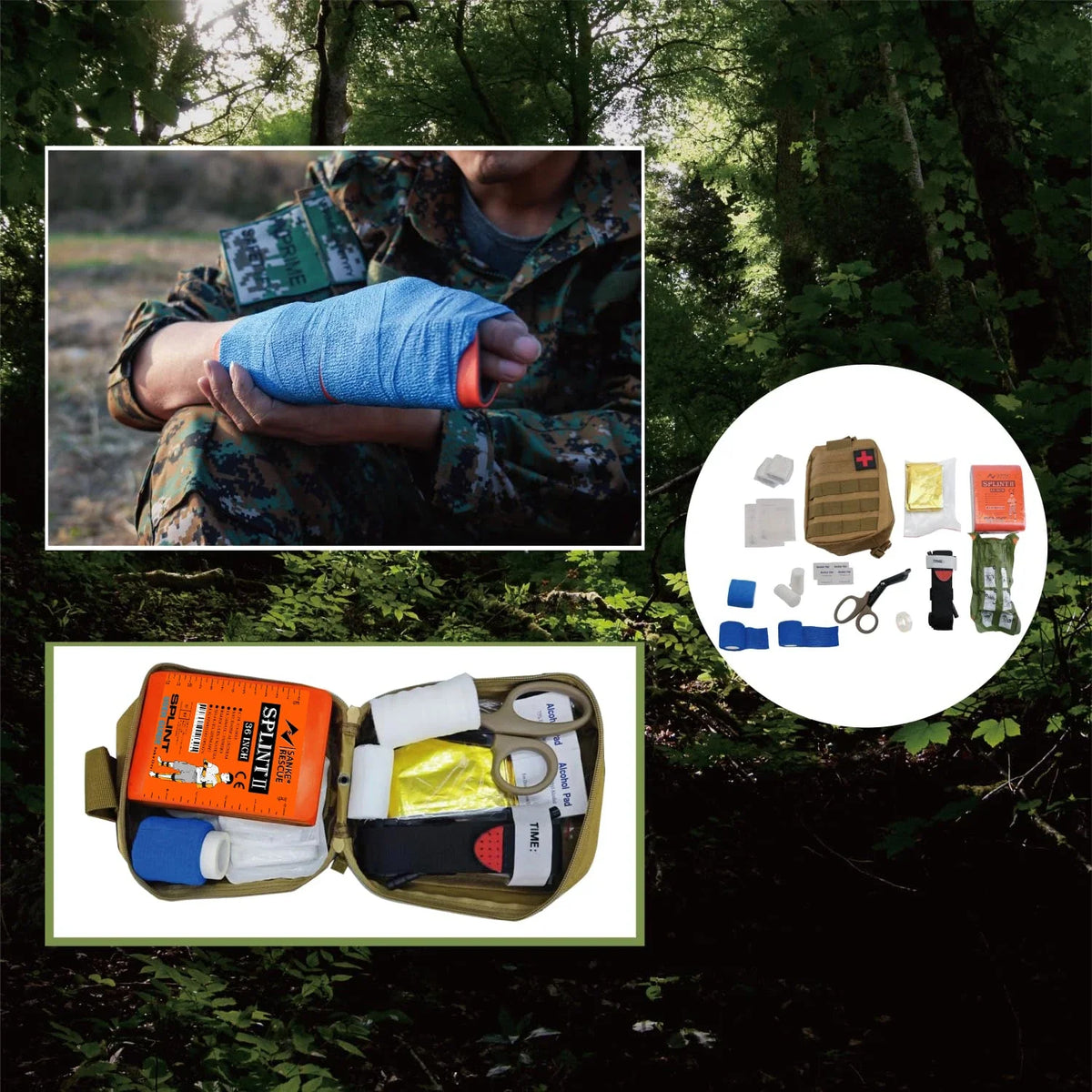 First Aid Splint 36/18'X4.3' SANKE RESCUE Wrist Thumb Support Brace Tendonitis Arthritis Ifak Protector Guard Right Left Hand