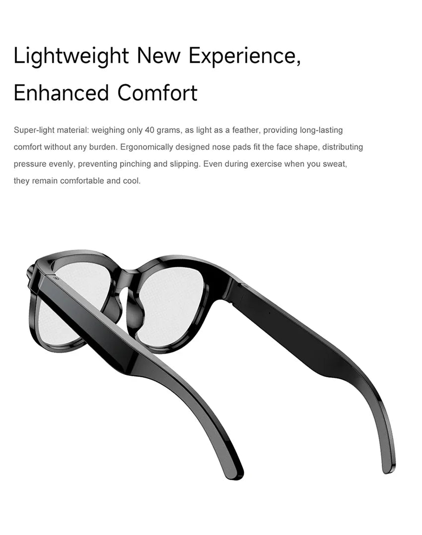 AI Smart Glasses 800W Shooting Camera HD Photo Video Voice Call Translation Waterproof Bluetooth AI Motorcycle Glasses