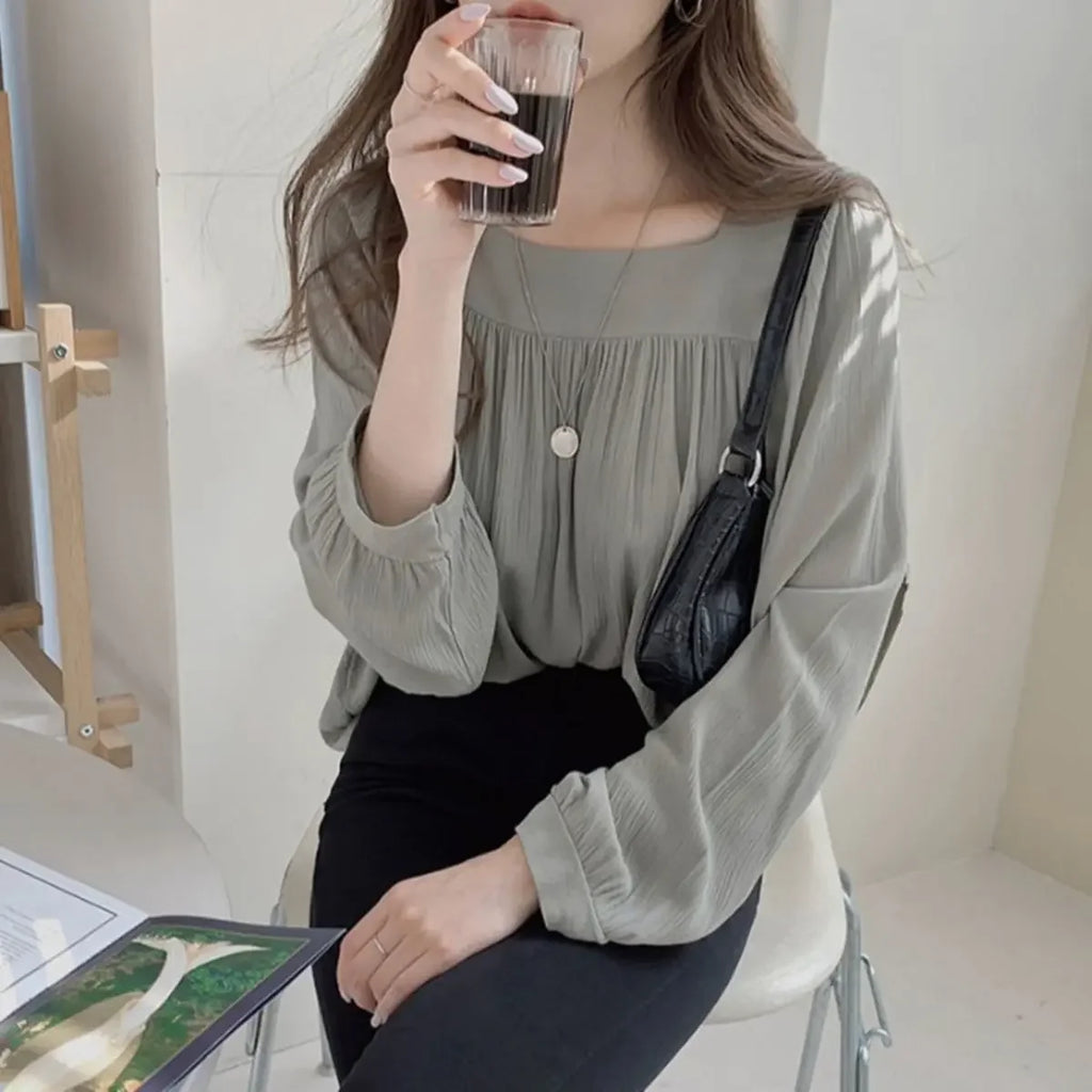 Simple White Shirts & Blouses For Women Crop Japanese Harajuku Fashion Woman Top Offer High Quality Clothing Trend 2025 Novelty