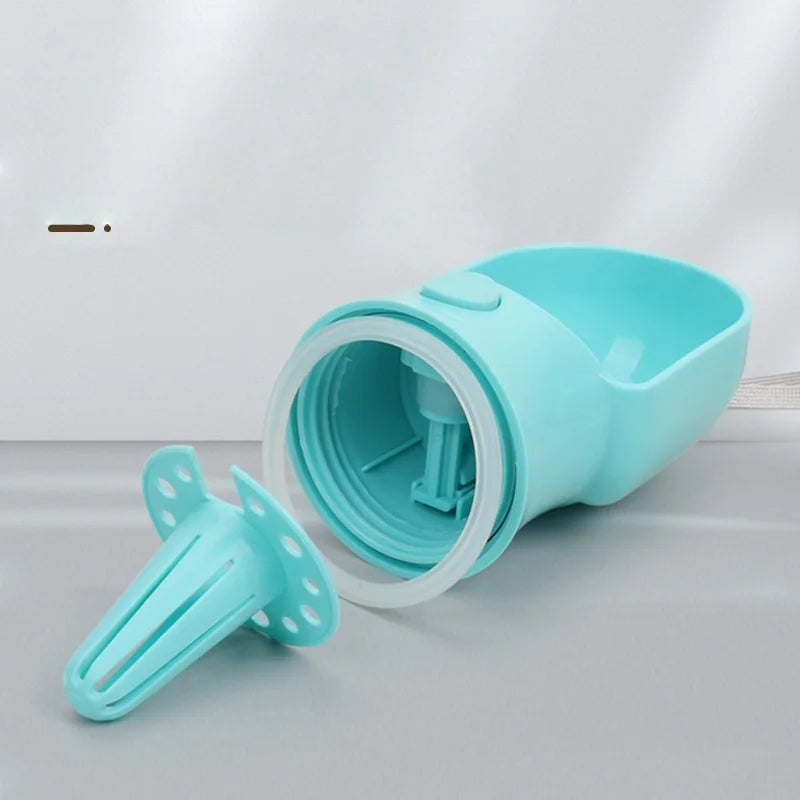 Dog Cat Water Bottle, Portable pet Water Bottle with Food Container, Outdoor Water Dispenser, Leak Proof Water Bottles for Dogs