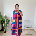 Fashionable women's dress, new spring/summer style, European and American style, youthful, plus size, slimming pleated skirt