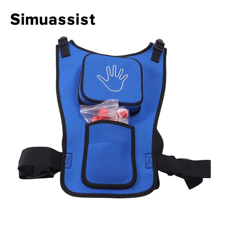 First Aid Training Heimlich Training Vest Choking Trainer with Tracheal Blockage Vest Wearable Adult Infarction Teaching Model