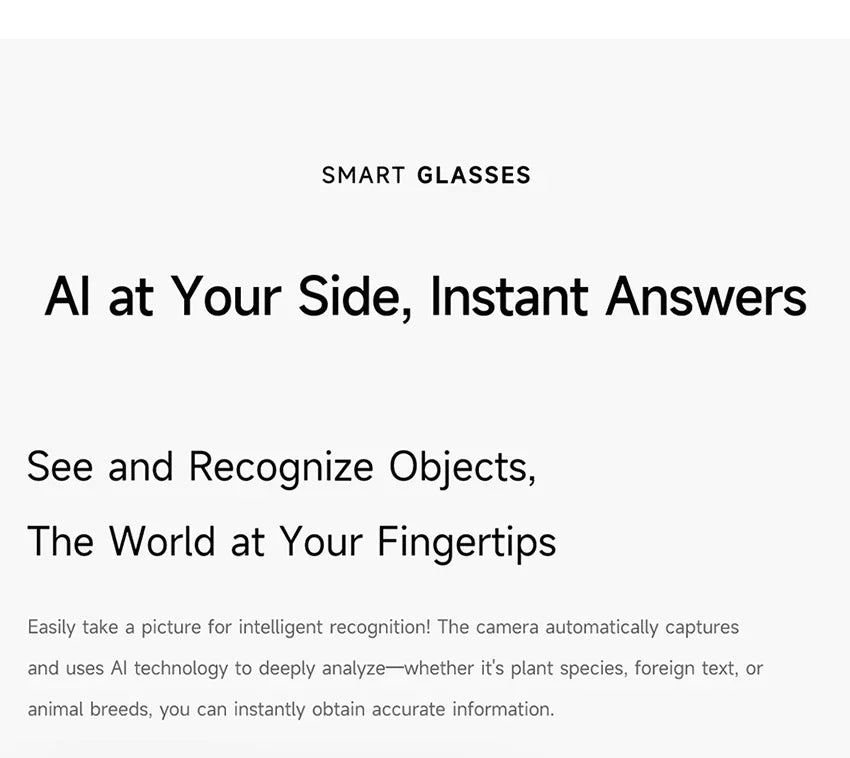 AI Smart Glasses 800W Shooting Camera HD Photo Video Voice Call Translation Waterproof Bluetooth AI Motorcycle Glasses