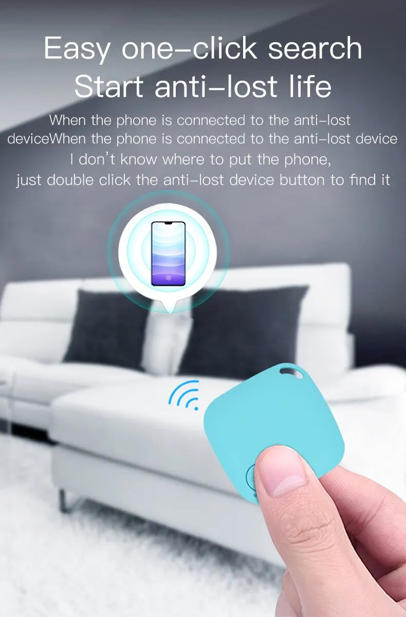 Mini GPS Locator AntiLost Alarm Wallet Keychain Smart Tag Bluetooth Tracer Keychain Dog Pet Child Tracker Key Finder Accessories