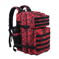 LHI 45L/35L/25L Tactical Backpack for Men and Women Waterproof Athlete Gym Outdoor Bag Travel Hiking Rucksack with Bottle Holder