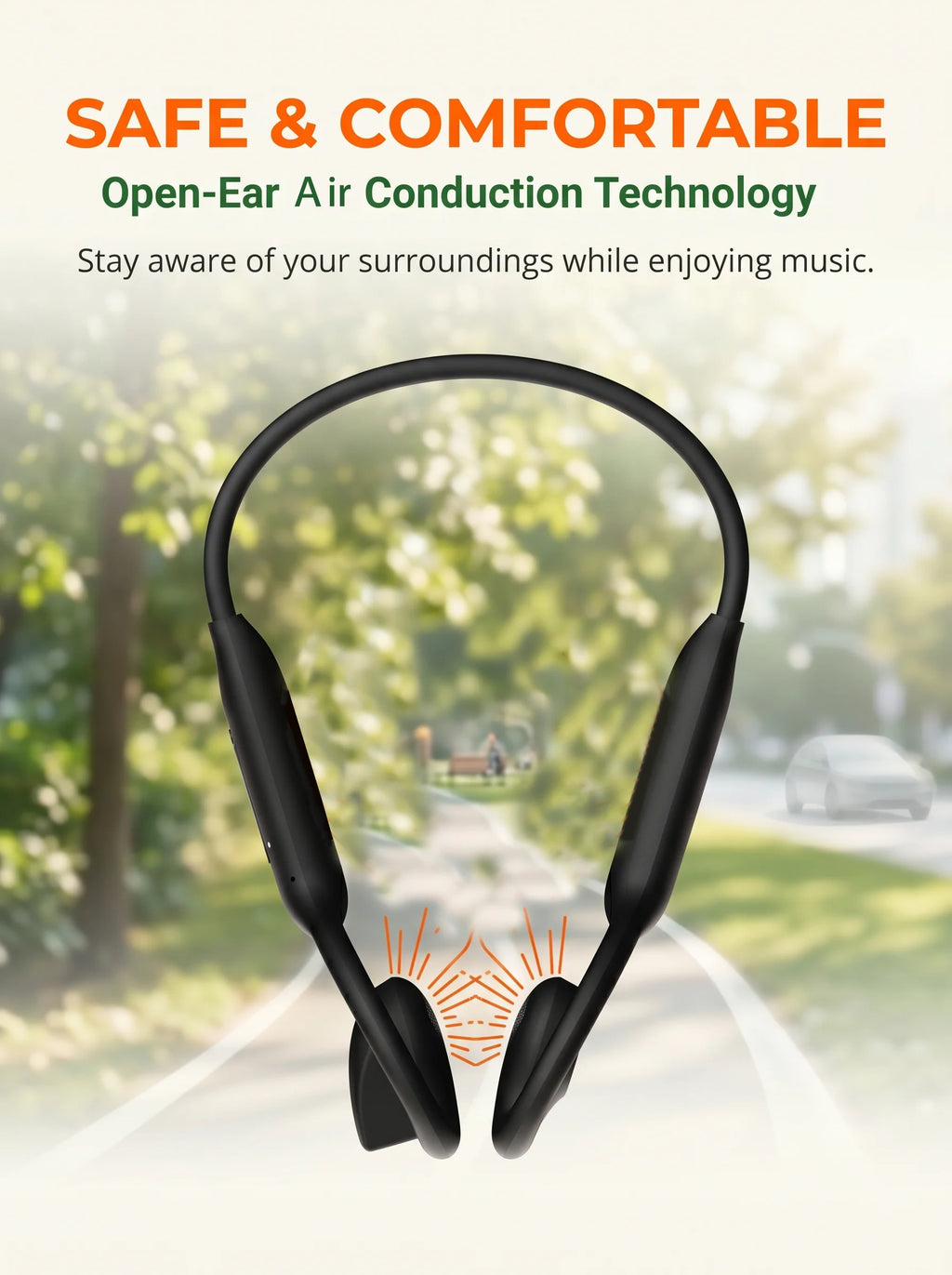 AI Camera Headphones 8MP HD Recording Smart AI Translation Ear Hanging Air Conduction Earphones Bluetooth Outdoor Cycling Record