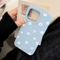 Cute Style Daisy Small Flower Phone Case For iPhone 11 12 13 14 15 16 17 Pro Max 16 Plus Shockproof Bumper Soft Silicone Cover