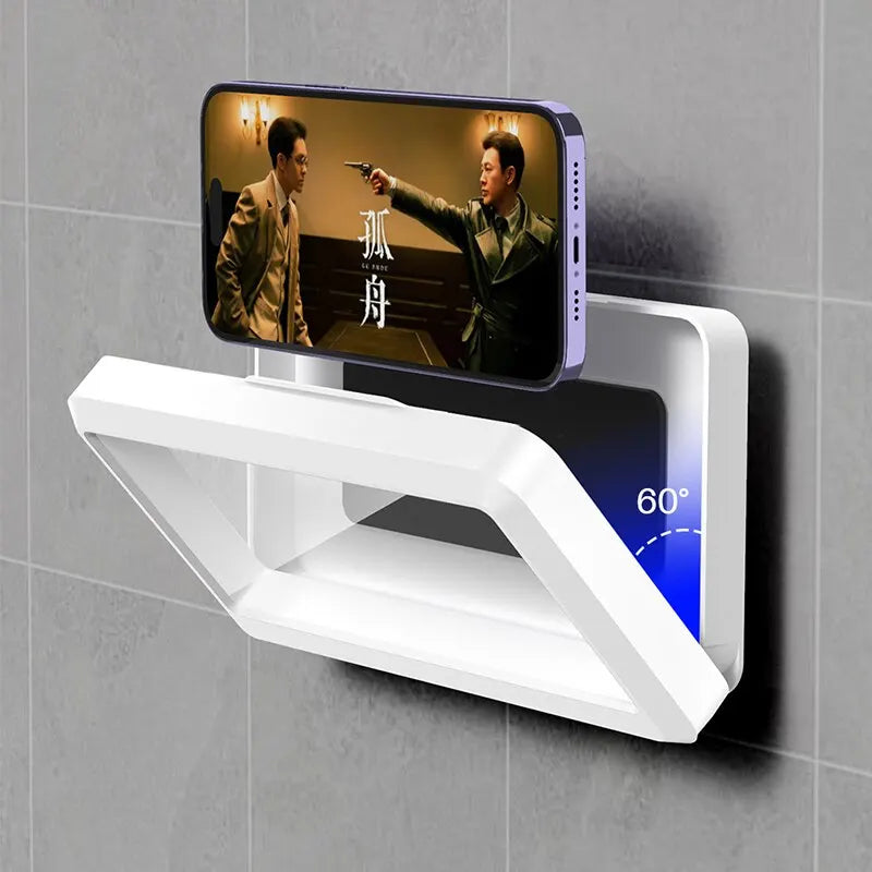 Fixed Universal Waterproof and Anti-fog Mobile Phone Case For Bathhouses Draining Phone Holder Waterproof Touched Shower Phone