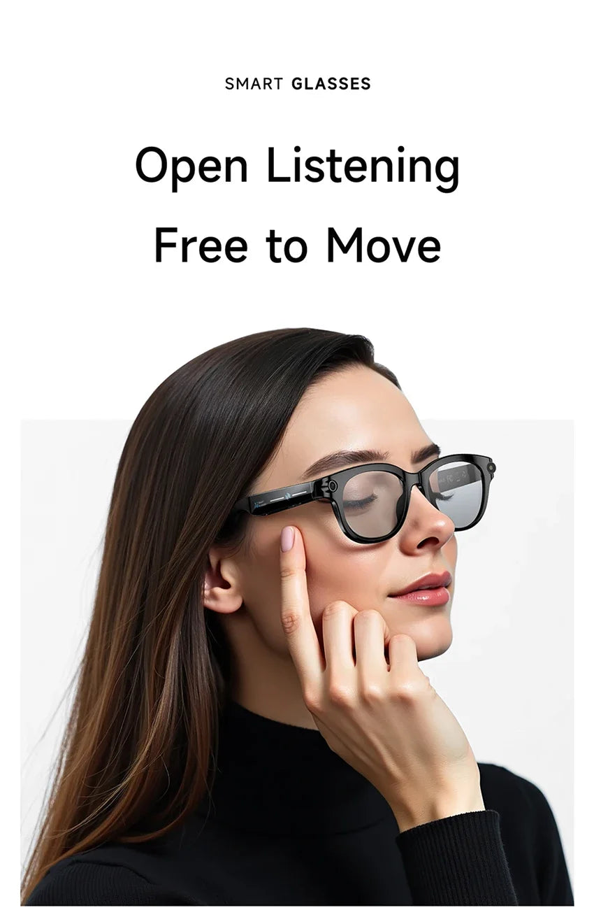 AI Smart Glasses 800W Shooting Camera HD Photo Video Voice Call Translation Waterproof Bluetooth AI Motorcycle Glasses