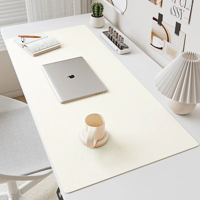 Leather Desk Mat Computer Mat for Desk Large Mouse Pad and Keyboard Mat Desk Protector for Office