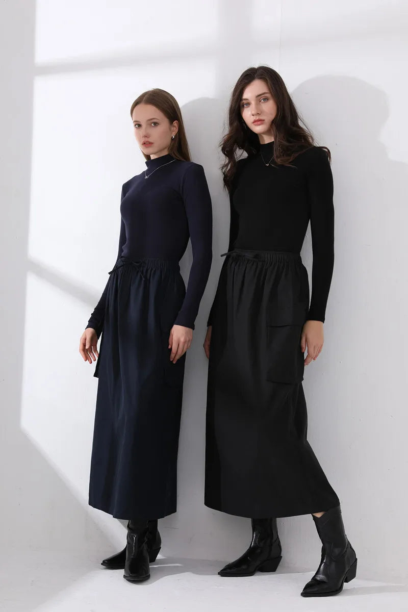 AS  AW fashion woman skirt with pocket style lady wear clothes