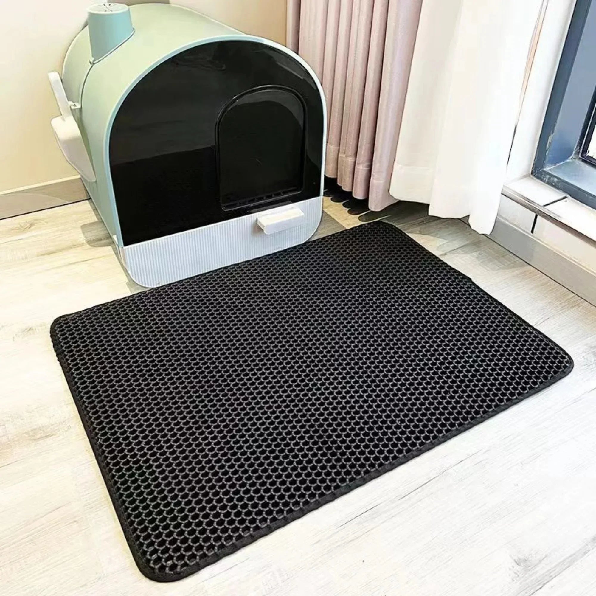 Cat Litter Mat Heavy Duty Waterproof 2 Layer Non Slip Washable Pet Floor Protector Litter Box Sand Stopper Pet Product