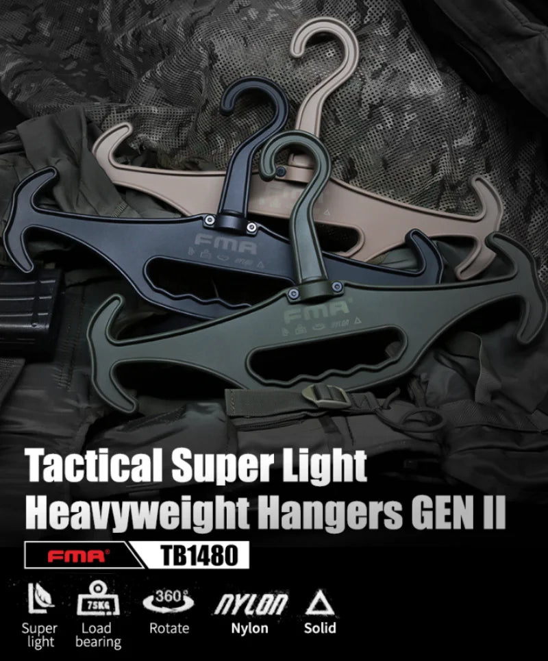 FMA Tactical Super Light Heavyweight Vest Hangers GEN II 360° Rotation TB1480