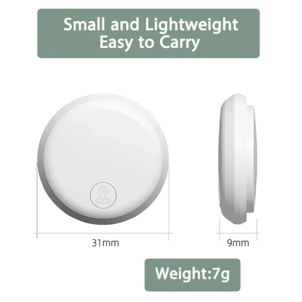 Global Positioning Smart Tag Tracker Ultra-long battery life Portable Mini Locator Key Finder Compatible with Android iOS