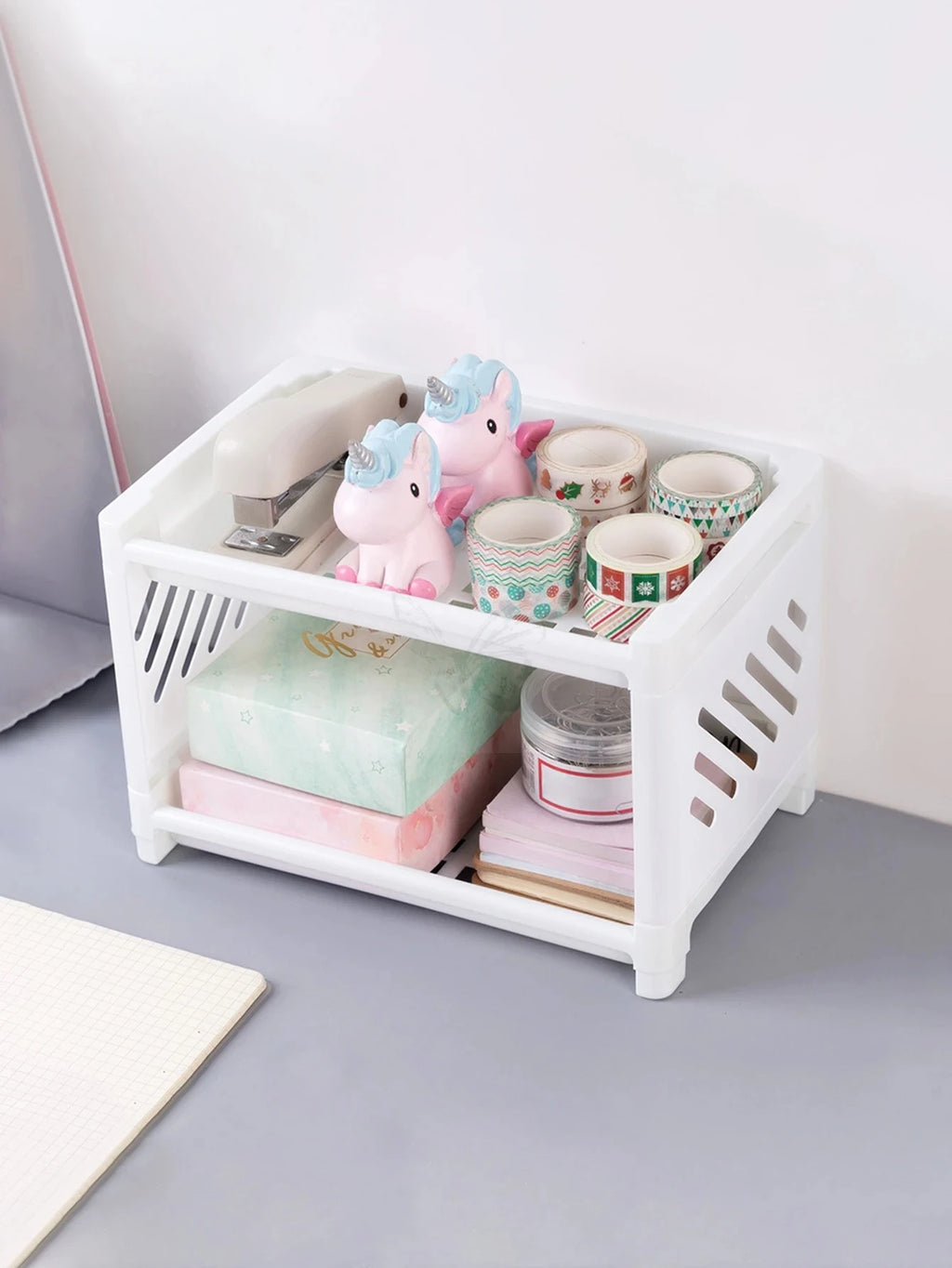 Desktop Storage Rack Dormitory Bedroom Dressing Table Multi Story Bathroom Toilet Stationery Sorting Miscellaneous Storage Rack