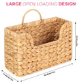 Gourd Vine Woven Wall Hanging Storage Basket Rattan Magazine Rack Home Decor for Living Room Bedroom
