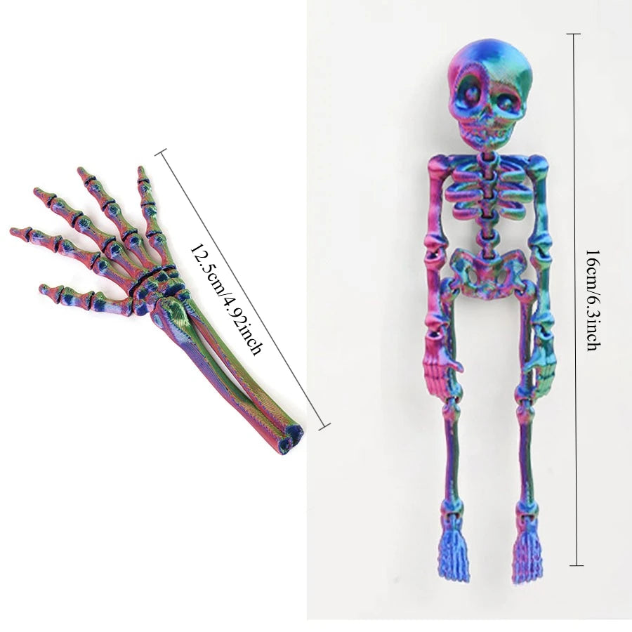 2pcs Personalized and Funny 3D Skeleton Claw Refrigerator Magnets Creative Refrigerator Magnets Halloween Decorative
