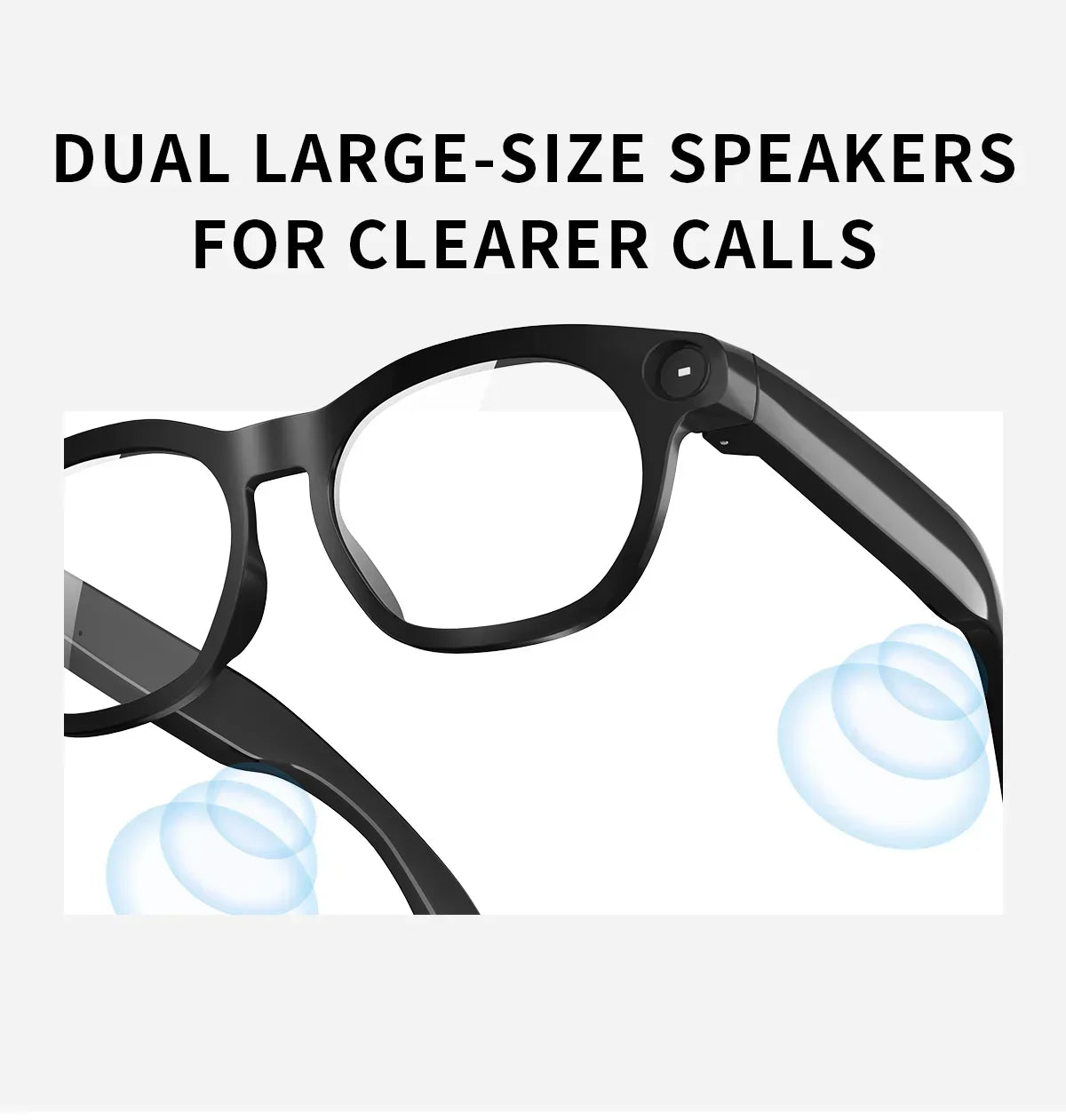 New Fashionable Smart Glasses Intelligent AI Large Model 800W HD Camera 290mAh Battery AI Translation Smart Glasses Men Women