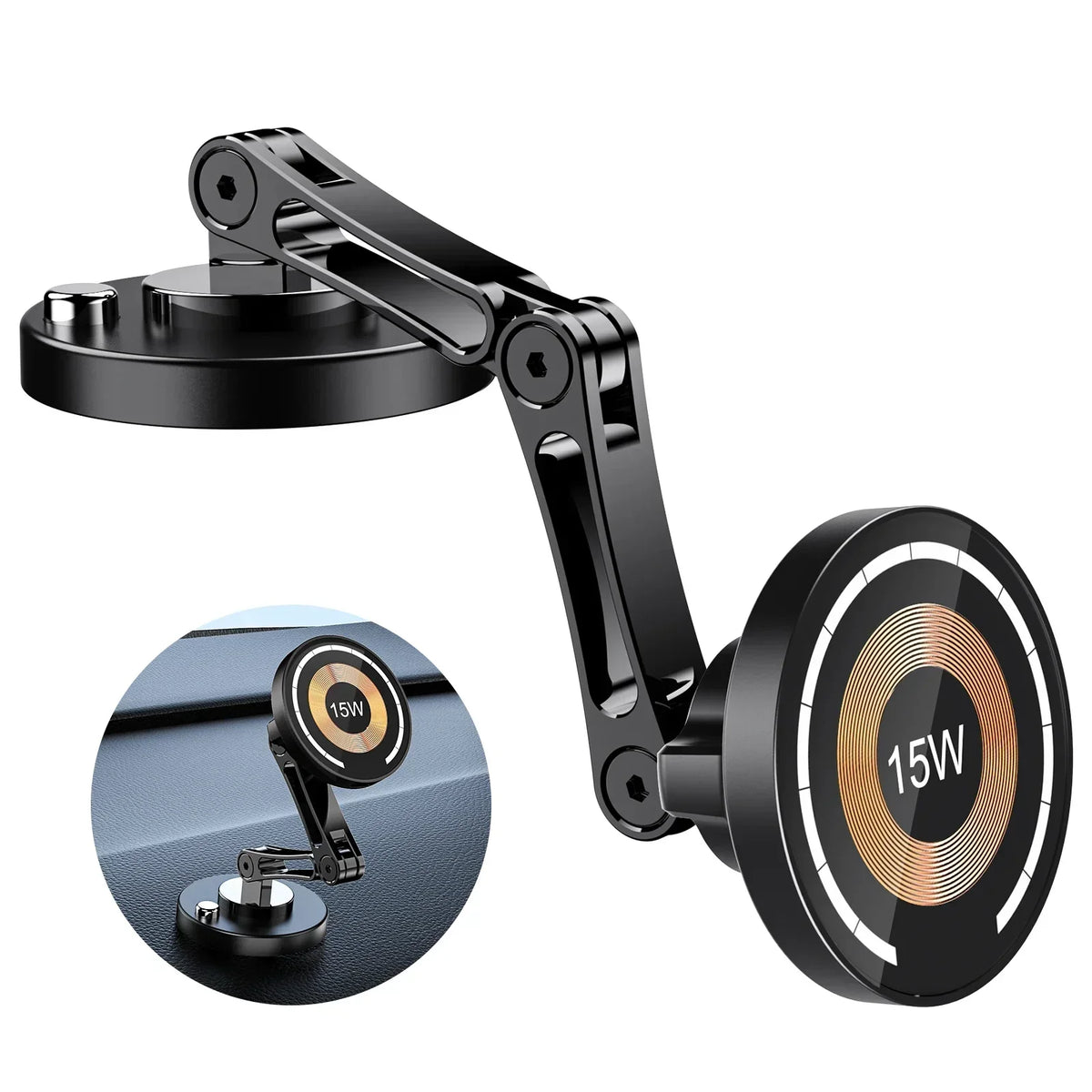 Cargador inalambrico magnetico 15W para coche